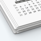 Calendrier photo une page XL - Papier épais rigide 400 g/m2
