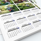 Calendrier photo une page XL - Grille calendaire personnalisable