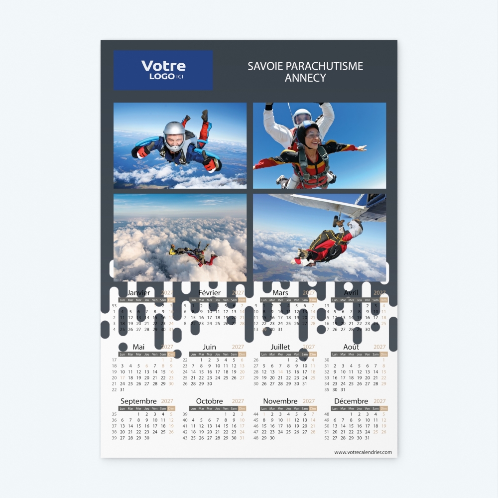 Calendrier photo une page XL