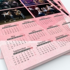 Calendrier photo une page XL - Grille calendaire personnalisable