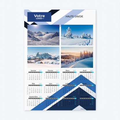 Calendrier photo une page XL