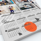 Calendrier photo une page XL - Grille calendaire personnalisable