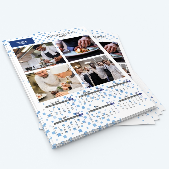 Calendrier photo deux pages XL - Minimum de commande : 25 exemplaires