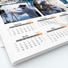 Calendrier photo deux pages XL - Grille calendaire personnalisable