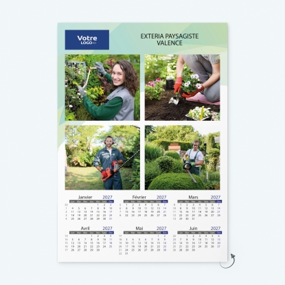 Calendrier photo deux pages XL