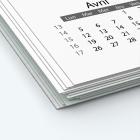 Calendrier photo deux pages XL - Papier épais rigide 400 g/m2