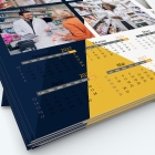 Calendrier photo deux pages XL - Grille calendaire personnalisable
