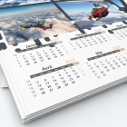 Calendrier photo deux pages XL - Grille calendaire personnalisable
