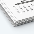 Calendrier photo deux pages XL - Papier épais rigide 400 g/m2