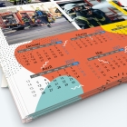Calendrier photo deux pages XL - Grille calendaire personnalisable