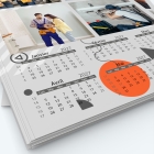 Calendrier photo deux pages XL - Grille calendaire personnalisable