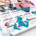 Calendrier photo une page XL - Grille calendaire personnalisable