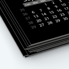 Calendrier photo une page - Papier épais rigide 400 g/m2