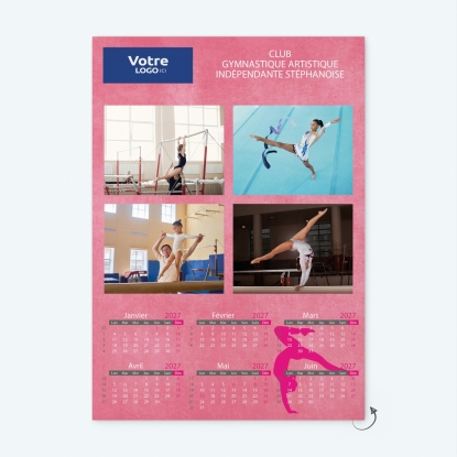 Calendrier photo deux pages