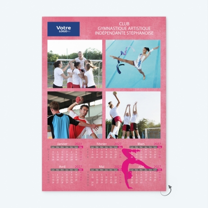 Calendrier photo deux pages XL