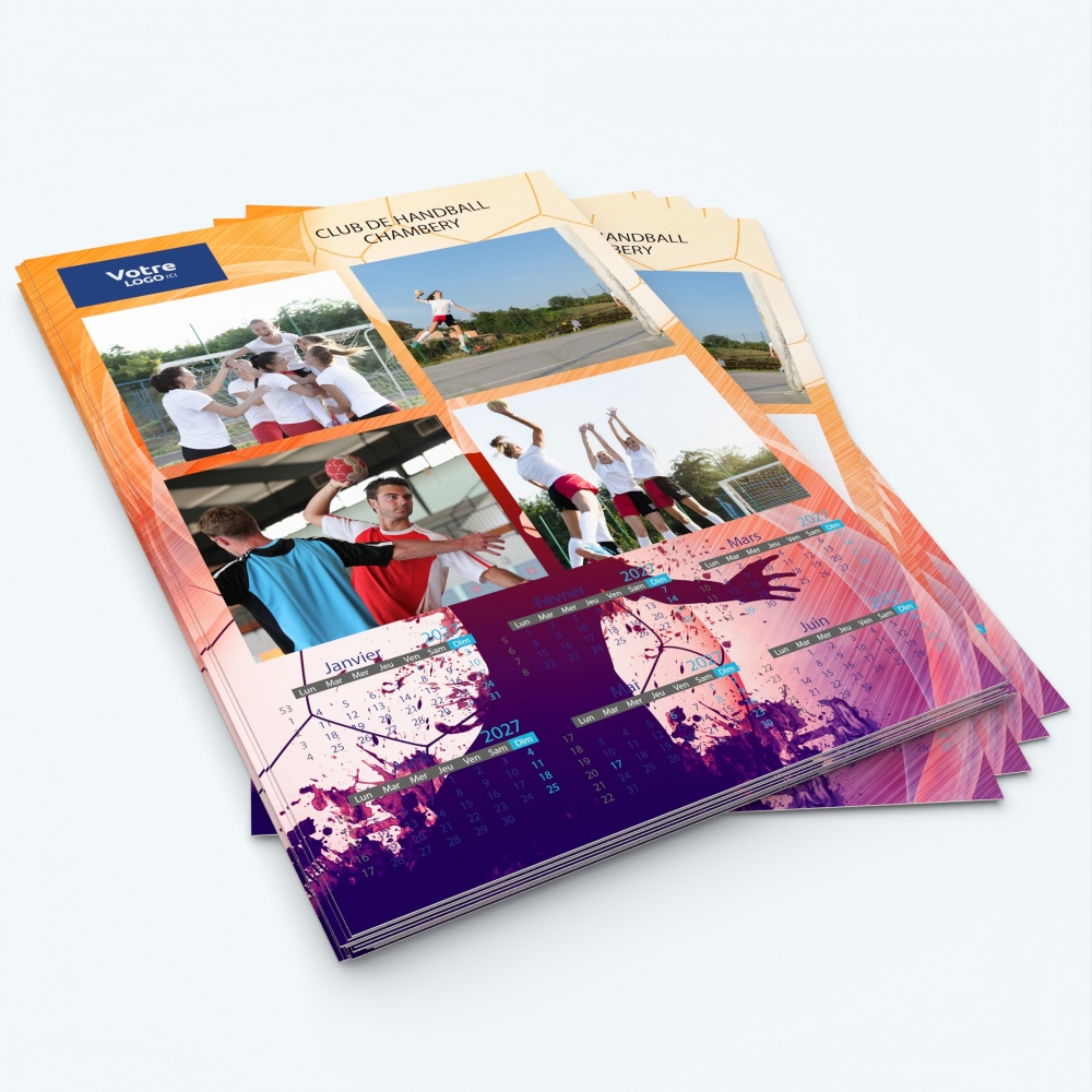 Calendrier photo deux pages XL - Minimum de commande : 25 exemplaires