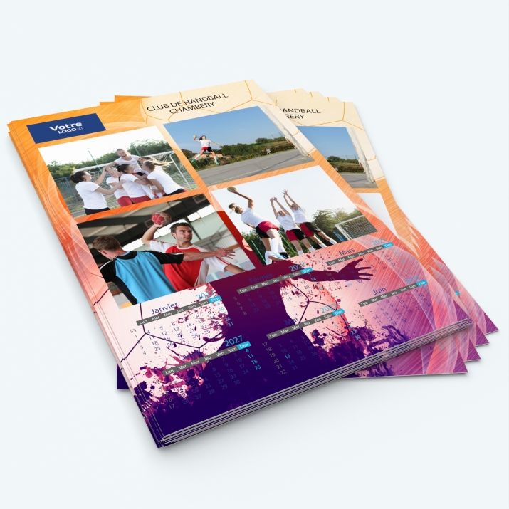 Calendrier photo deux pages XL - Minimum de commande : 25 exemplaires