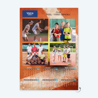 Calendrier photo deux pages XL