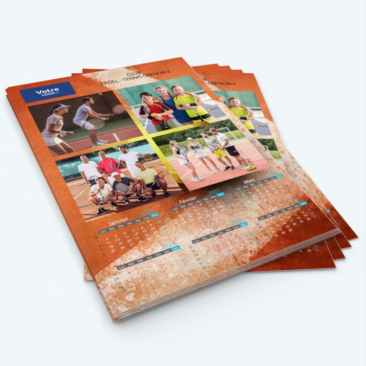 Calendrier photo deux pages XL - Minimum de commande : 25 exemplaires