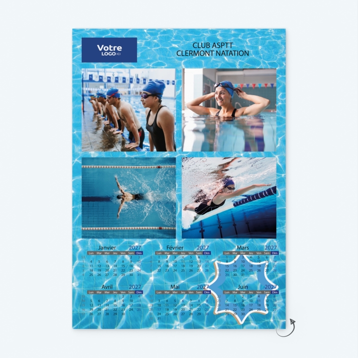 Calendrier photo deux pages XL