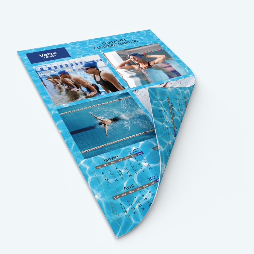 Calendrier photo deux pages XL - Impression recto/verso pour plus de photos