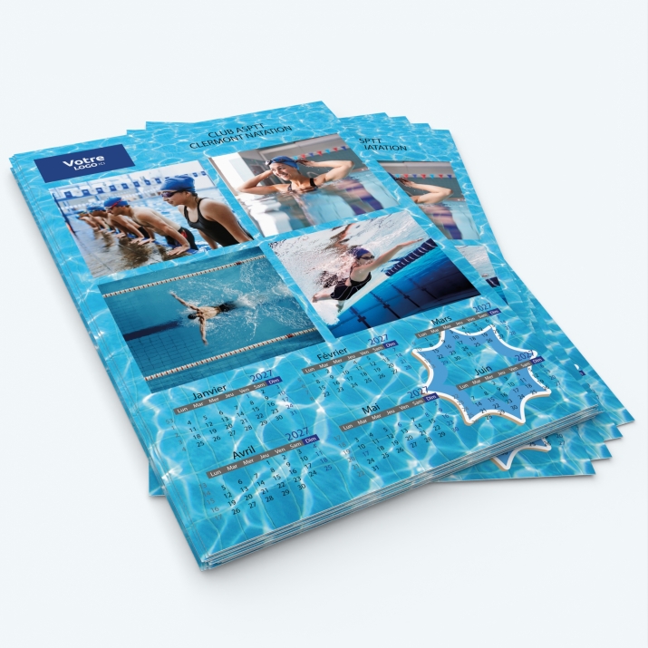 Calendrier photo deux pages XL - Minimum de commande : 25 exemplaires