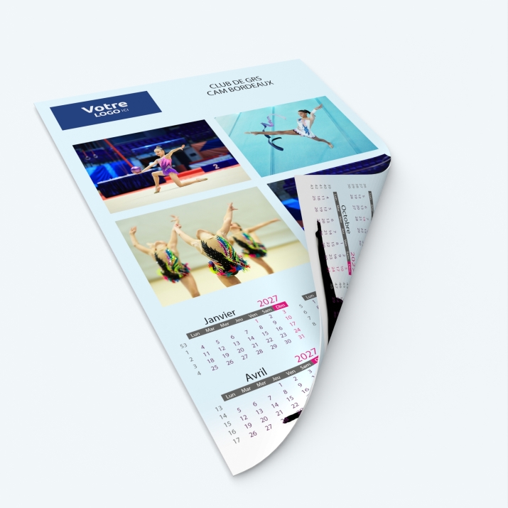 Calendrier photo deux pages - Impression recto/verso pour plus de photos