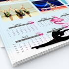Calendrier photo deux pages - Grille calendaire personnalisable