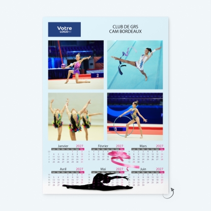 Calendrier photo deux pages XL