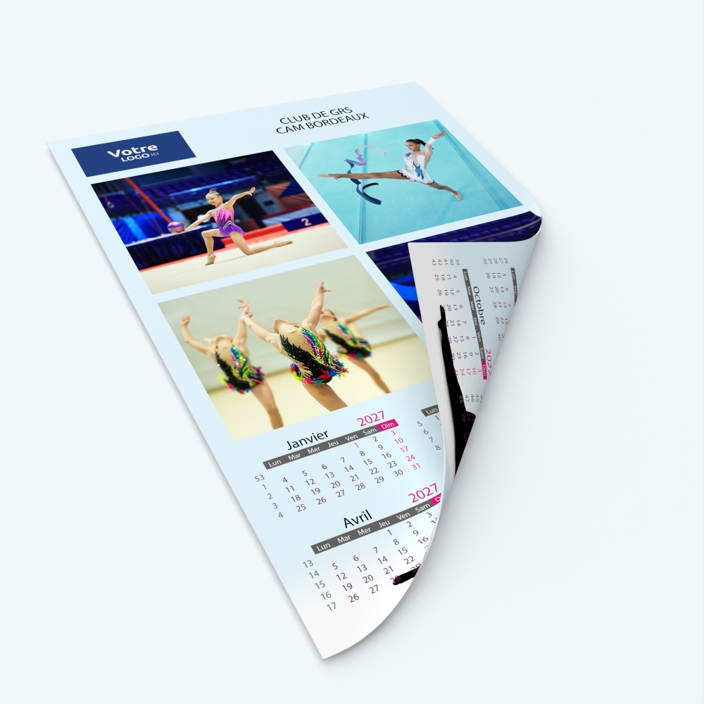 Calendrier photo deux pages XL - Impression recto/verso pour plus de photos