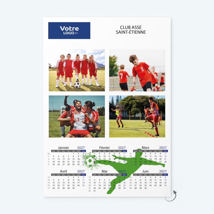 Calendrier photo deux pages