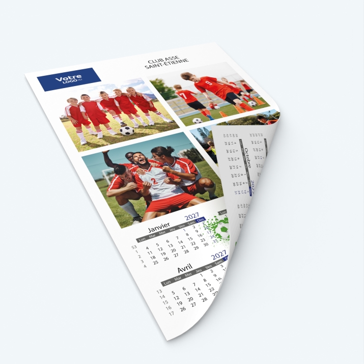 Calendrier photo deux pages XL - Impression recto/verso pour plus de photos