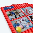 Calendrier photo deux pages - Nombre de photos, logos et texte illimité