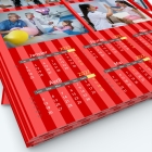 Calendrier photo deux pages - Grille calendaire personnalisable