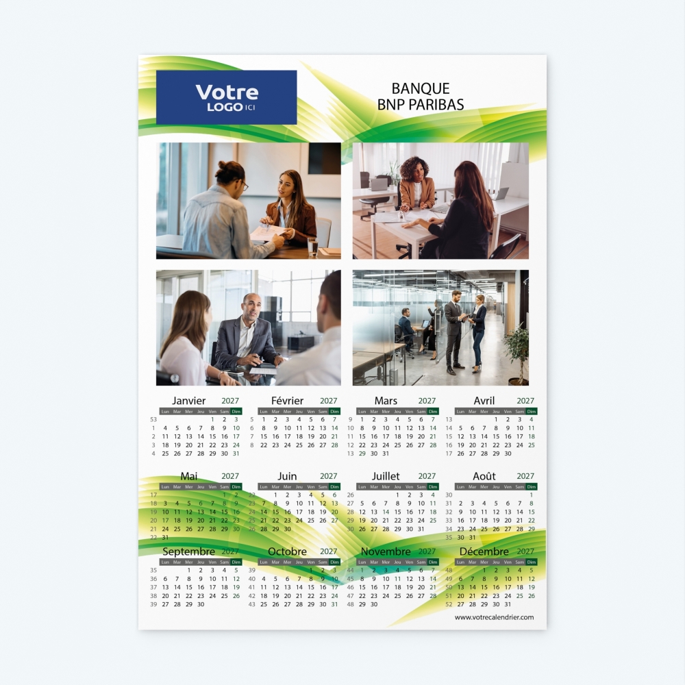 Calendrier photo une page