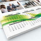 Calendrier photo deux pages - Grille calendaire personnalisable
