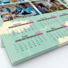 Calendrier photo deux pages - Grille calendaire personnalisable