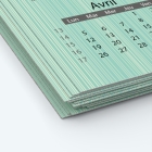 Calendrier photo deux pages - Papier épais rigide 400 g/m2