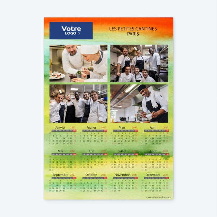 Calendrier photo une page XL