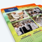 Calendrier photo une page XL - Nombre de photos, logos et texte illimité