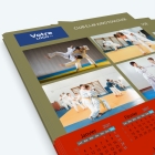 Calendrier photo une page XL - Nombre de photos, logos et texte illimité