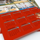Calendrier photo une page XL - Grille calendaire personnalisable