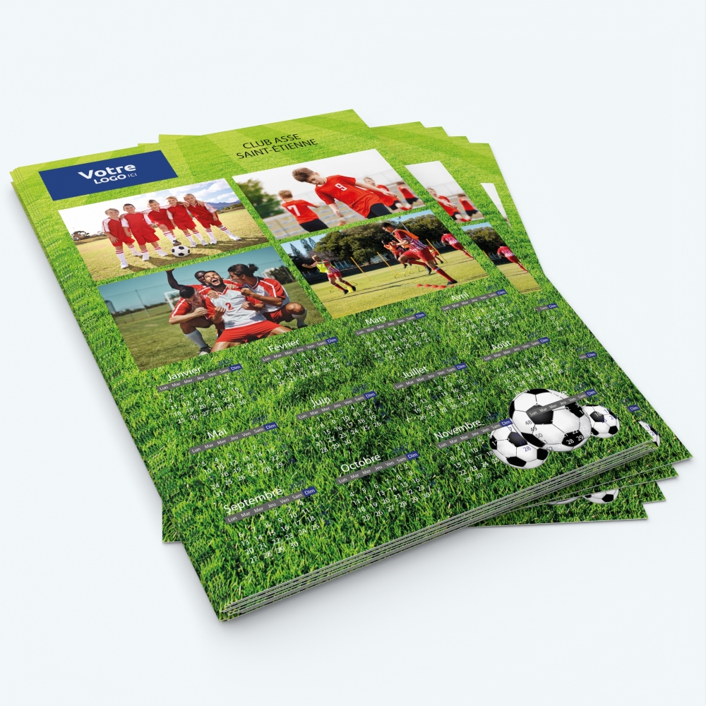 Calendrier photo une page XL - Minimum de commande : 25 exemplaires