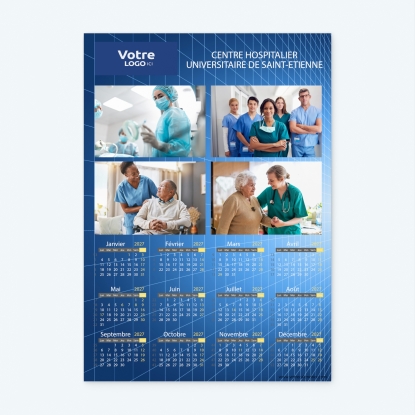 Calendrier photo une page XL