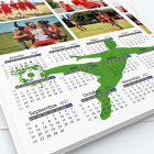 Calendrier photo une page XL - Grille calendaire personnalisable