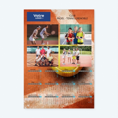 Calendrier photo une page XL
