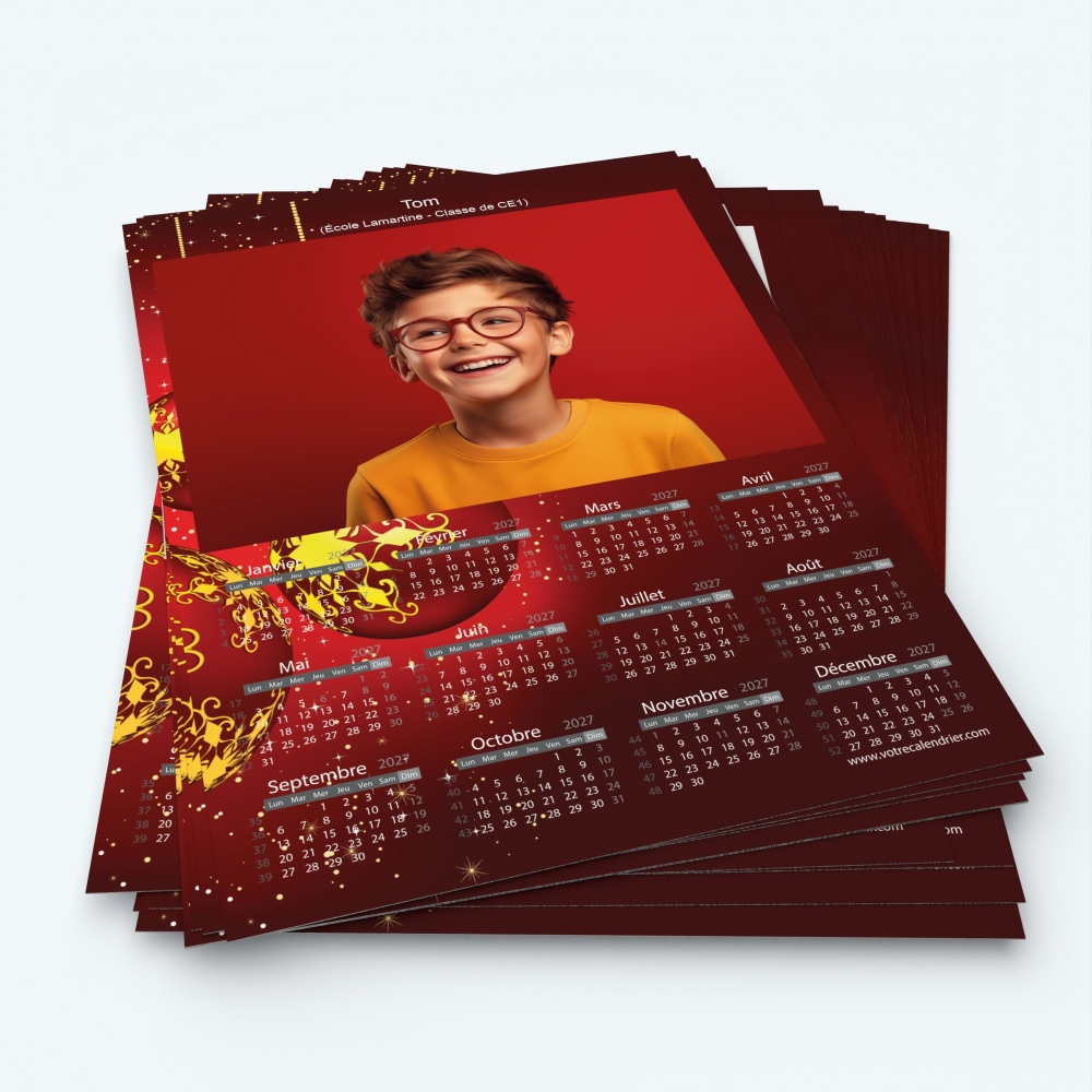 Pack multi calendriers - Minimum de commande 20 exemplaires