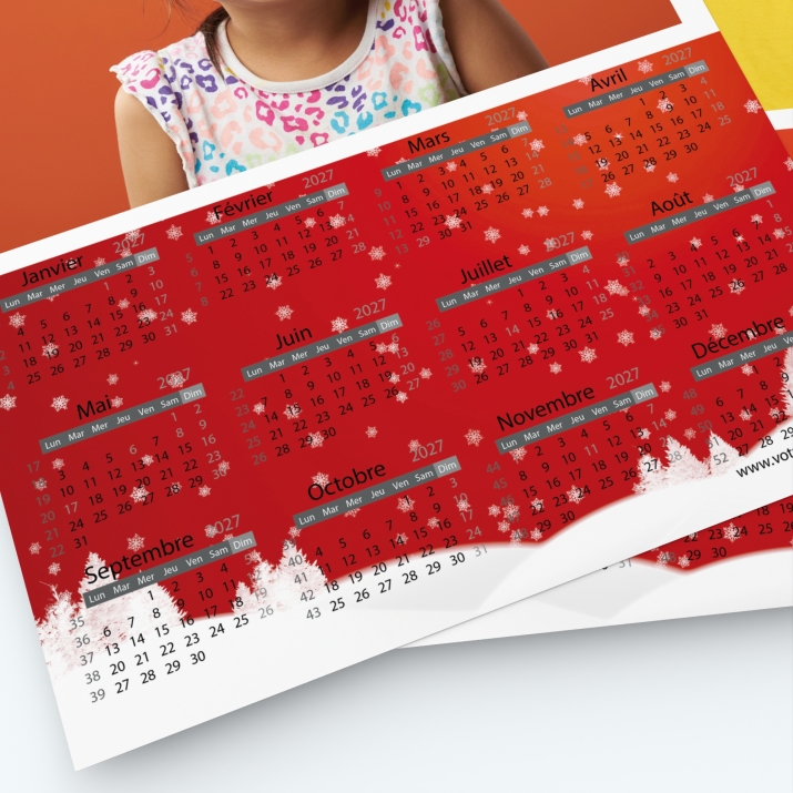 Pack multi calendriers - Grille calendaire utile et pratique