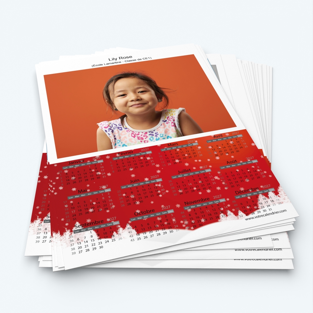 Pack multi calendriers - Minimum de commande 20 exemplaires