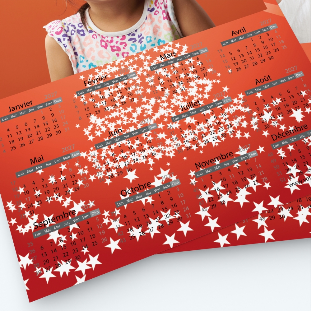 Pack multi calendriers - Grille calendaire utile et pratique